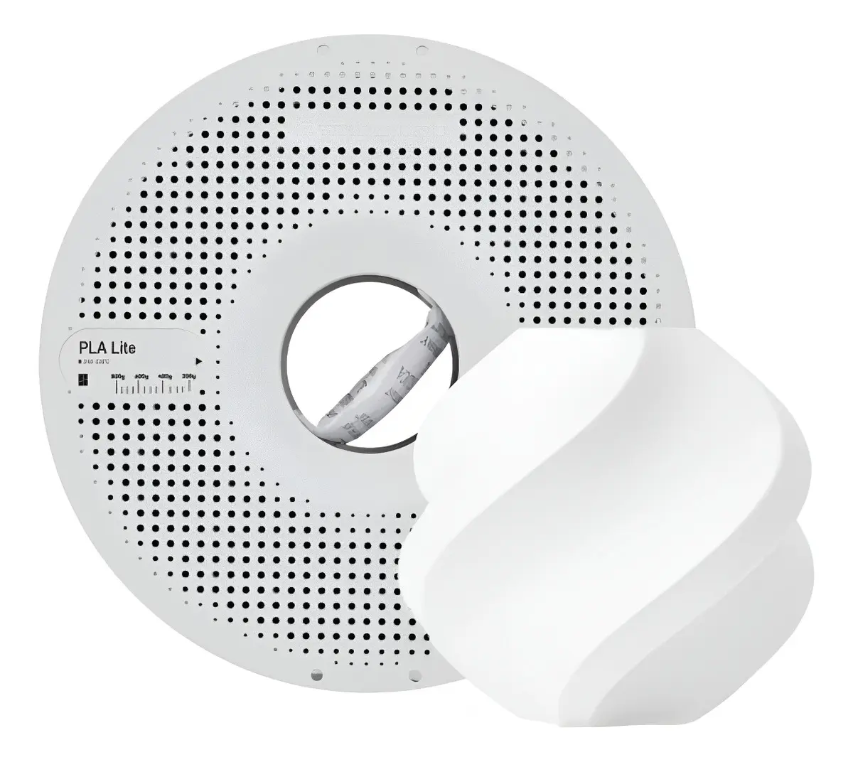 Rolo de filamento Bambu Lab PLA Lite Branco Com Carretel de 1 kg e 1,75 mm